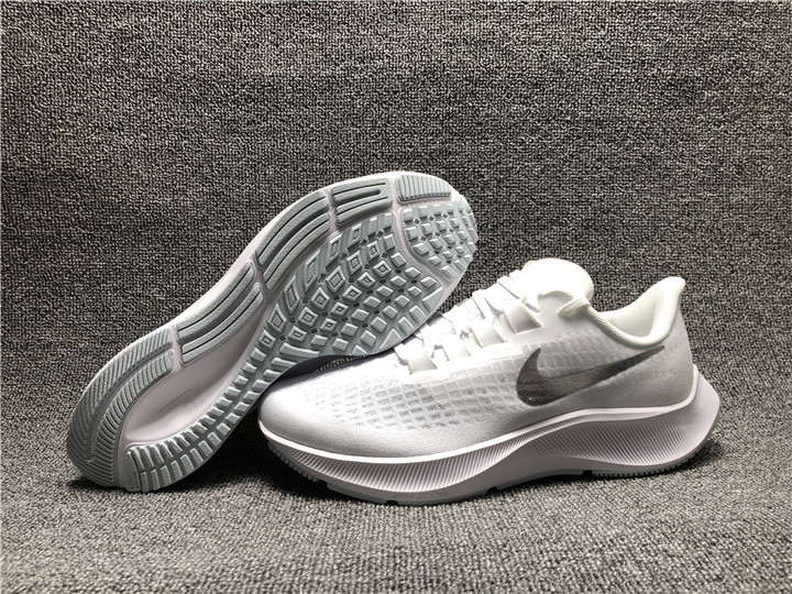 Women Nike Zoom Pegasus 37 White Black Shoes - Click Image to Close